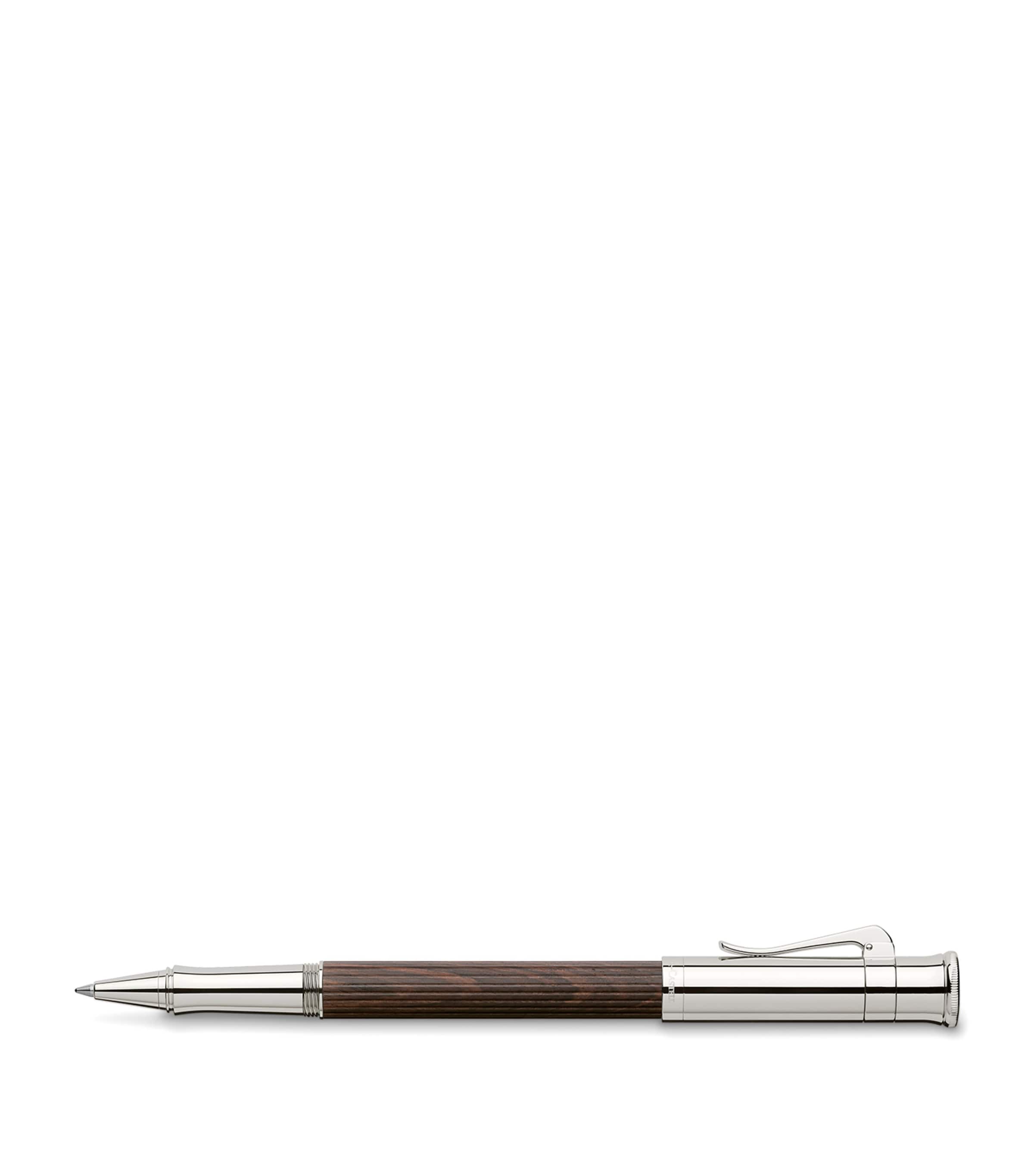Graf von Faber-Castell wool and platinum-plated classic rollerball pen, UK version