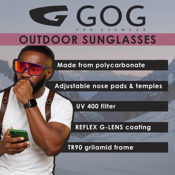 GOG Bingo sunglasses unisex bike run UV400 protection, UK version