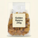 Holland & Barrett golden raisins 210g pack, UK version