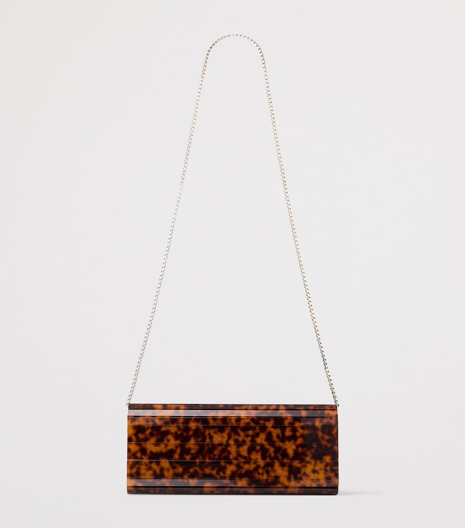 Jimmy Choo Sweetie panelled clutch bag tortoiseshell - British product