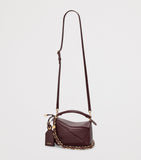 LOEWE Mini Puzzle Top-Handle Bag in smooth lambskin, imported from the UK