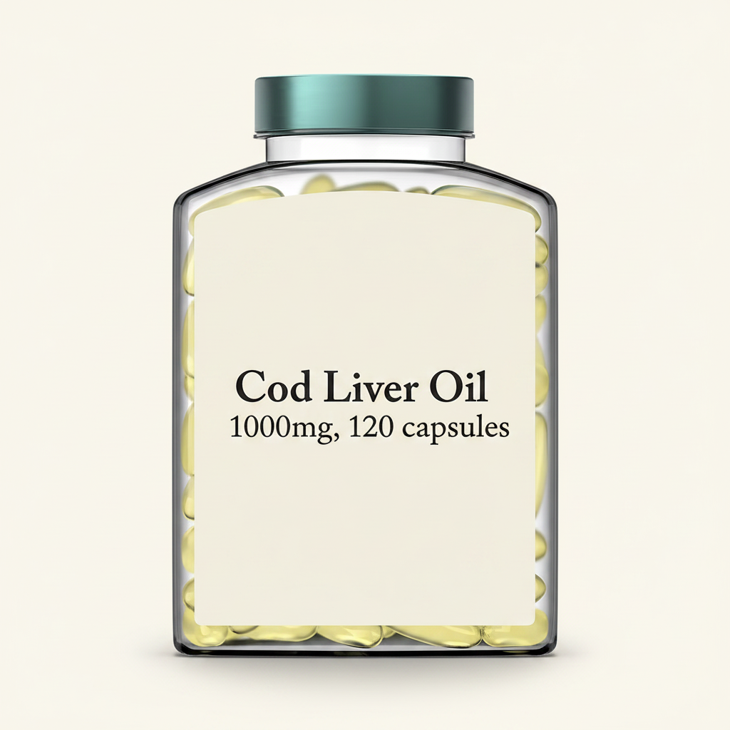 Holland & Barrett Pure Cod Liver Oil 1000mg 60 Capsules