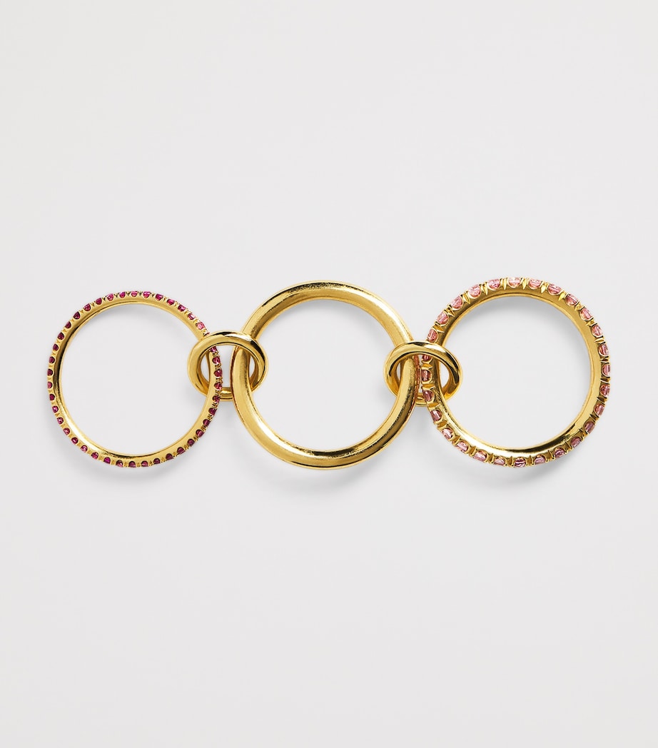 Spinelli Kilcollin Norah ring yellow gold pink sapphire - British product