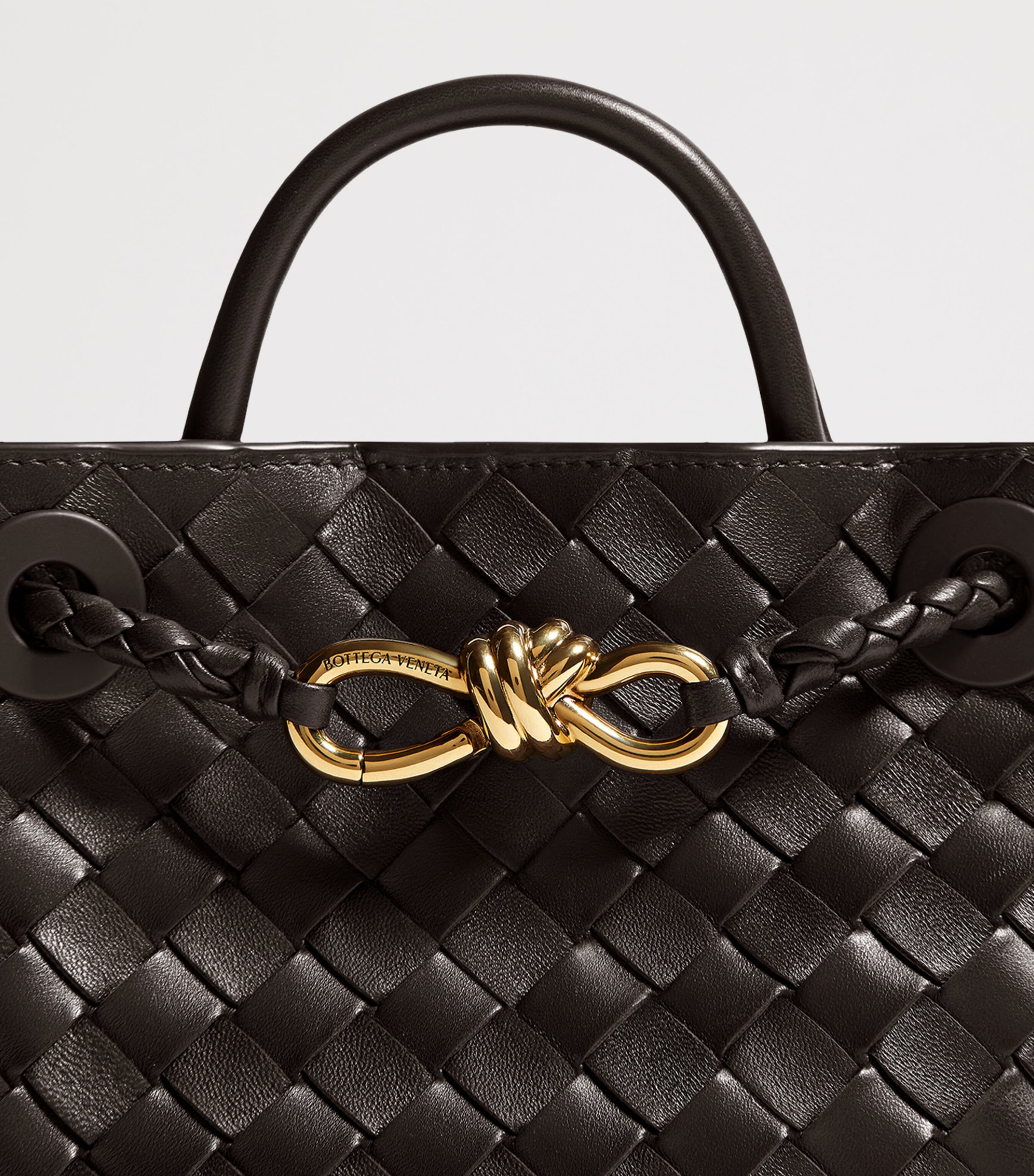 Bottega Veneta Andiamo mini leather top-handle bag - British product
