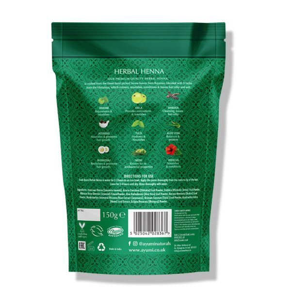 Ayumi Naturals Herbal Henna + 9 Himalayan Herbs 150g GOODS Superdrug   