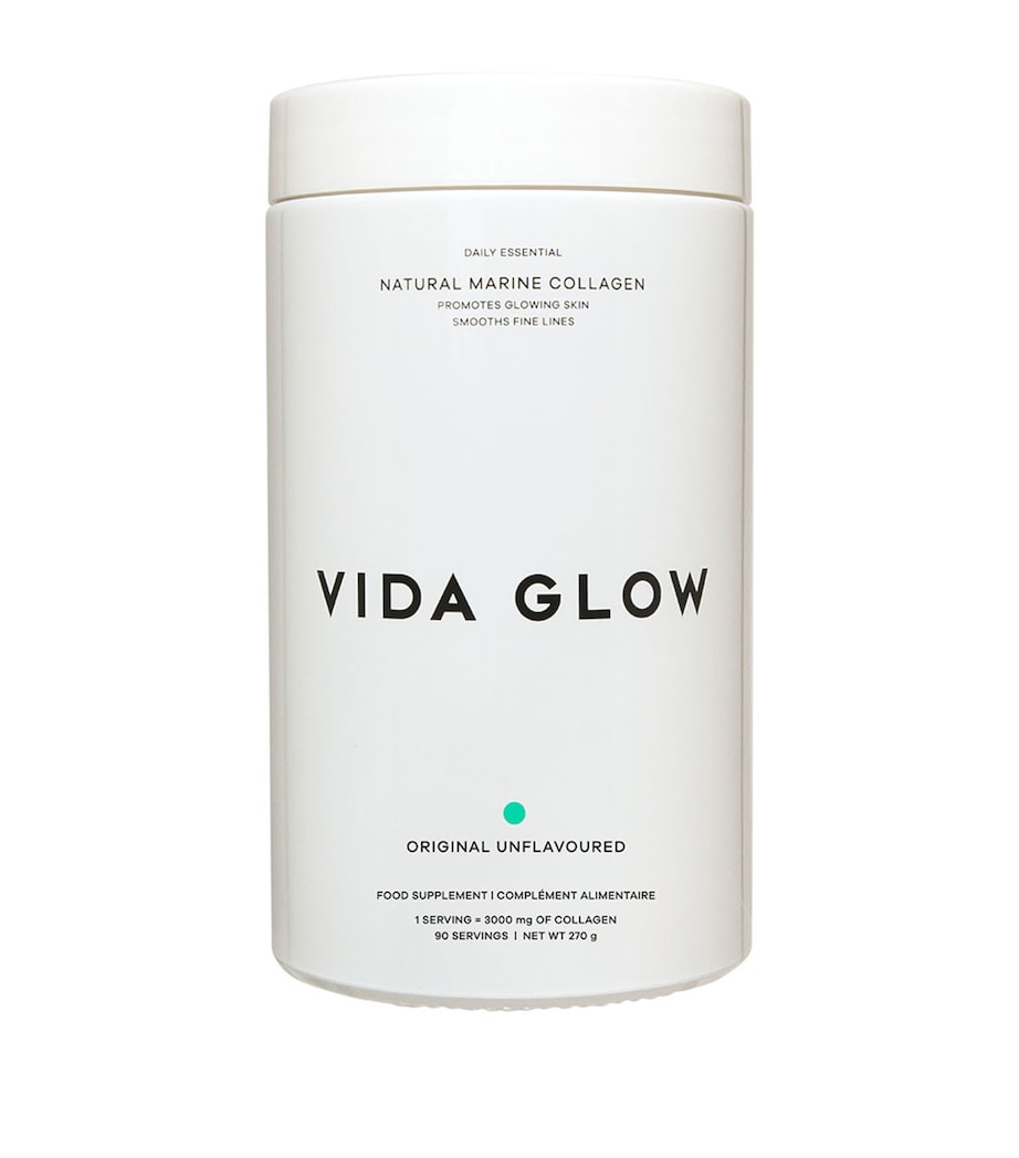 Vida Glow Natural Marine Collagen supplement 3 x 90g (British brand)