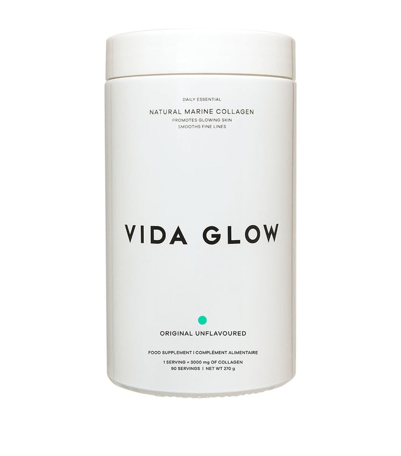 Vida Glow Natural Marine Collagen supplement 3 x 90g (British brand)