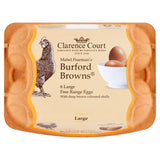 Clarence Court Mabel Pearmans's Burford Browns Large Free Range Eggs x6 GOODS Sainsburys   