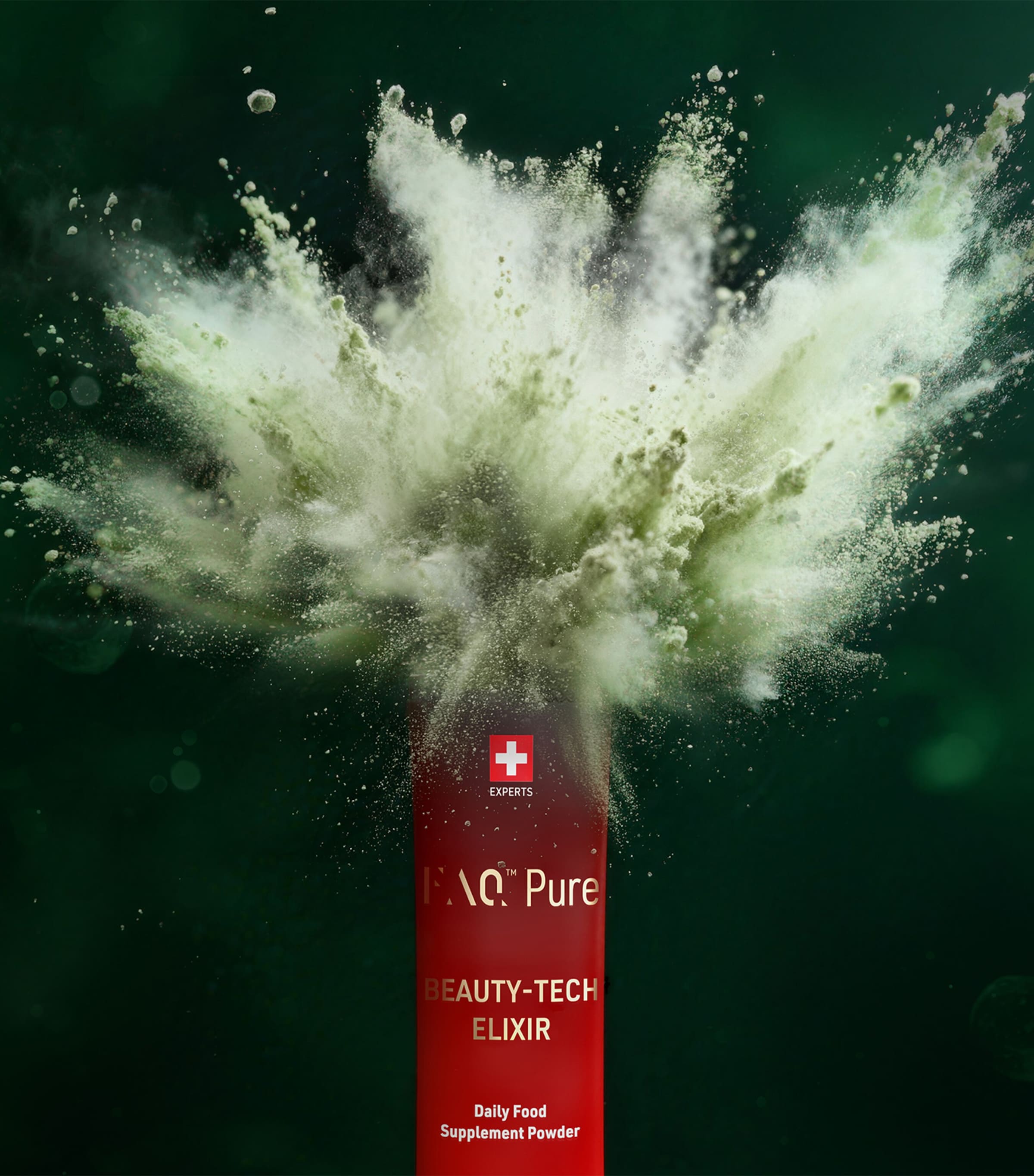 FAQ beauty-tech elixir skogsfrukt poser 5-pakning, britisk versjon