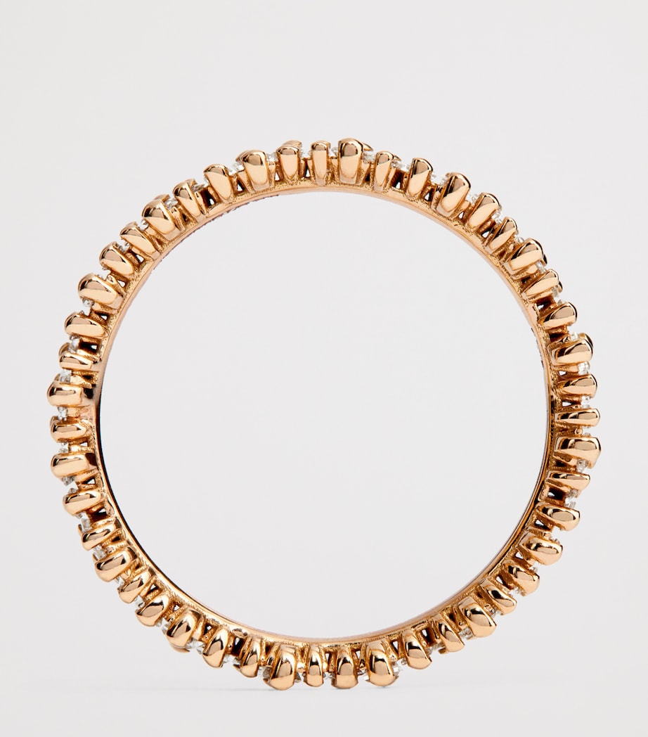 Suzanne Kalan rose gold diamond eternity ring - British product