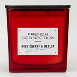 French Connection autumn candle cherry merlot 800g - British product