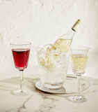 Set of two Waterford crystal white wine goblets 318ml (British brand)