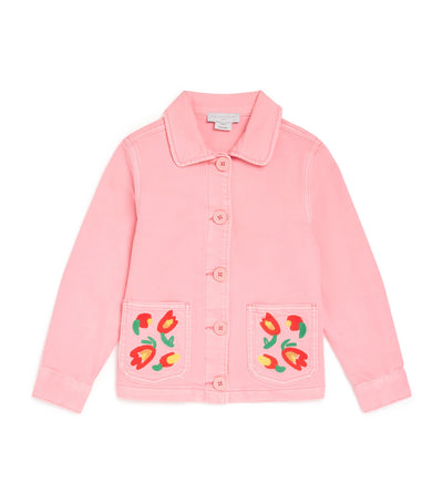 Harrods Stella McCartney Kids Embroidered Denim Jacket (2-14 Years)- Buy online at McGrocer