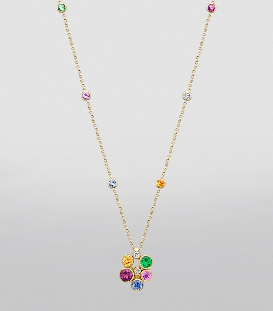 Boodles multicoloured gemstone Raindance necklace, UK version