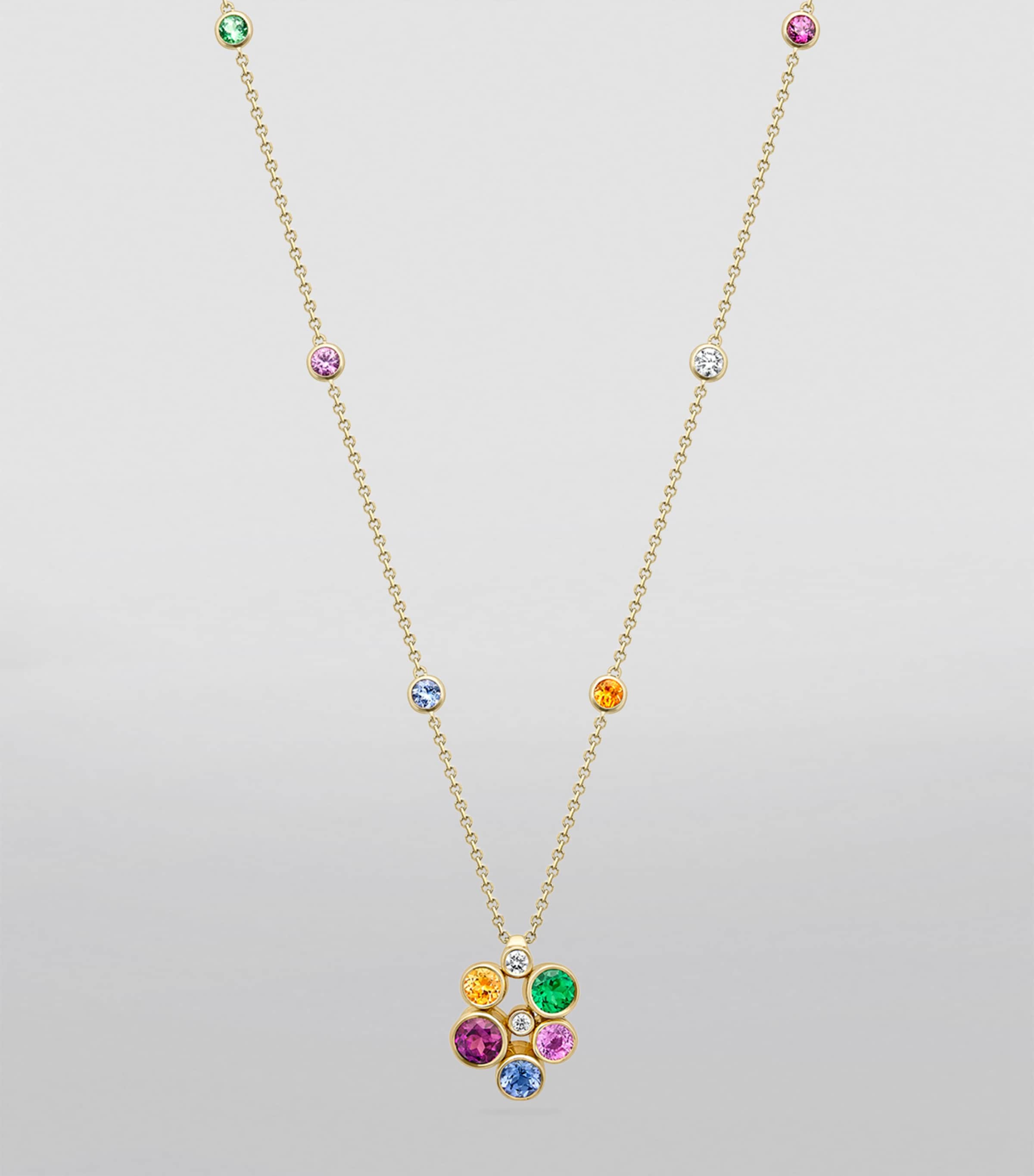 Boodles multicoloured gemstone Raindance necklace, UK version