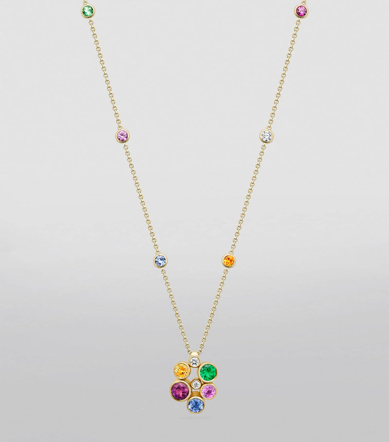 Boodles multicoloured gemstone Raindance necklace, UK version
