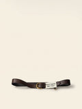 Prada leather belt 3.3cm antique-gold buckle, UK version