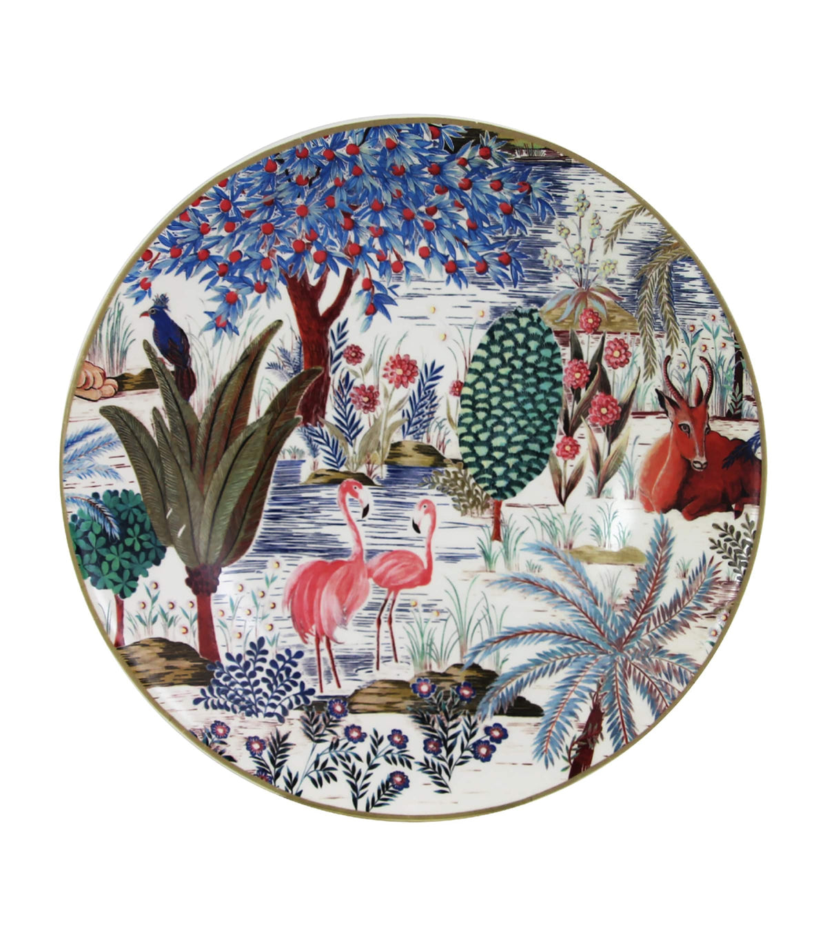 Gien Jardin du Palais soup plates 27cm, UK version