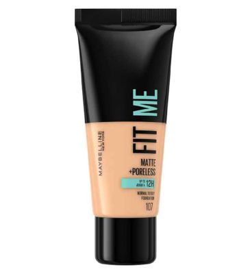 Maybelline Fit Me Matte & Poreless Liquid Foundation 30ml Make Up & Beauty Accessories Boots 107 Rose beige  