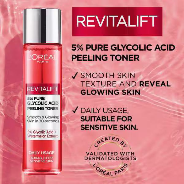L'Oreal Paris Revitalift 5% Glycolic Acid Peeling Toner