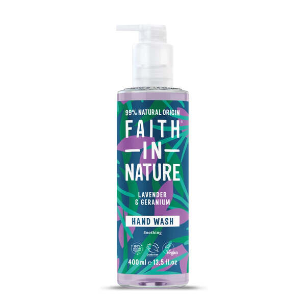 Faith In Nature Lavender & Geranium hand wash 400ml, UK version