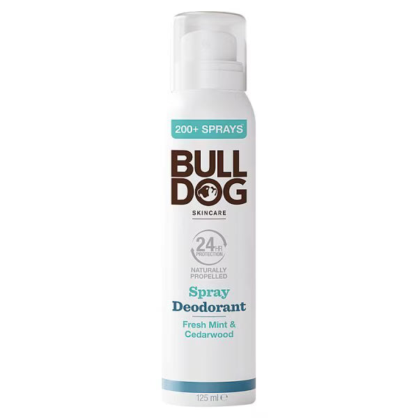 Bulldog deodorant spray Fresh Mint Cedarwood 125ml - British product