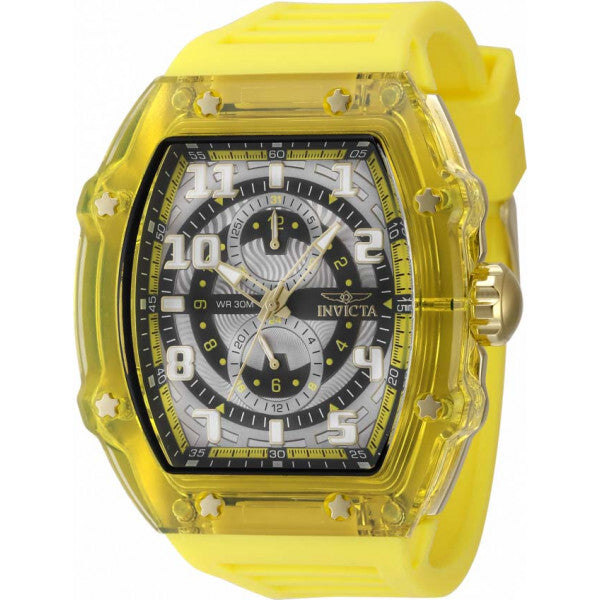 Invicta grey racing watch silicone strap, UK version