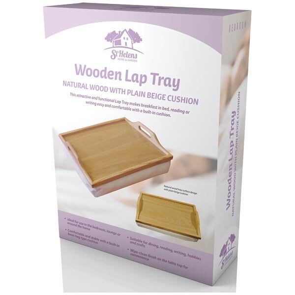 Wooden Lap Tray with Cushion  Wooden GOODS Superdrug   