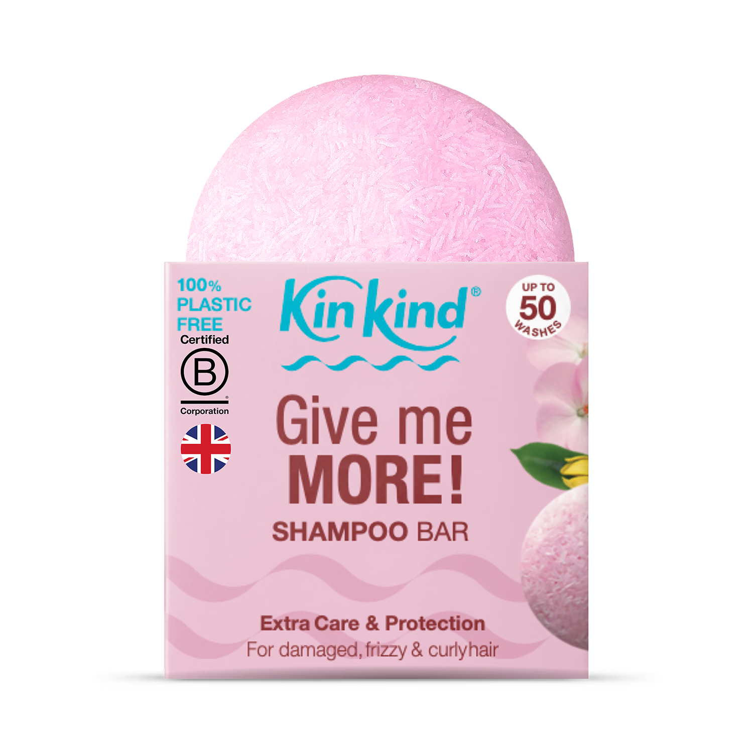 KinKind Extra Care shampoo bar 50g for curly hair, UK version