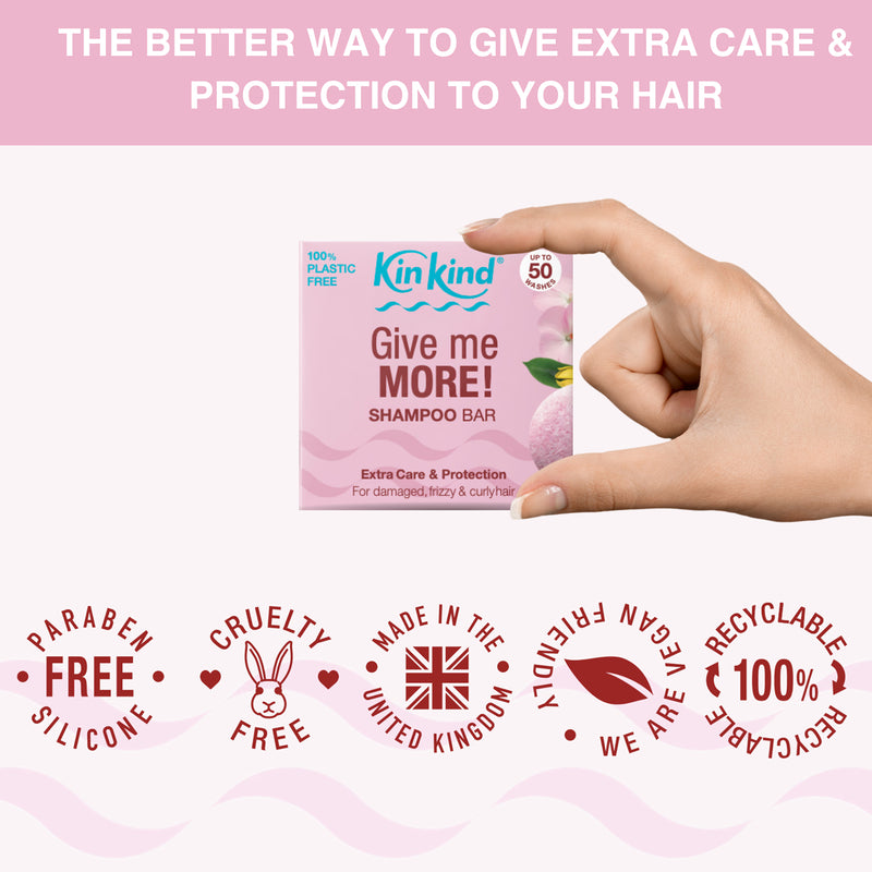 KinKind Extra Care shampoo bar 50g for curly hair, UK version