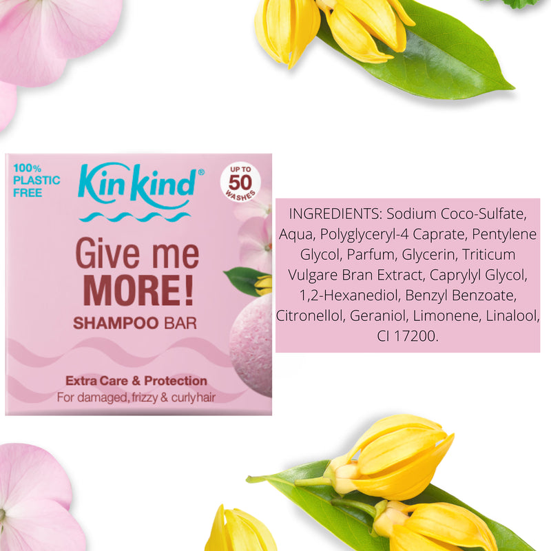 KinKind Extra Care shampoo bar 50g for curly hair, UK version