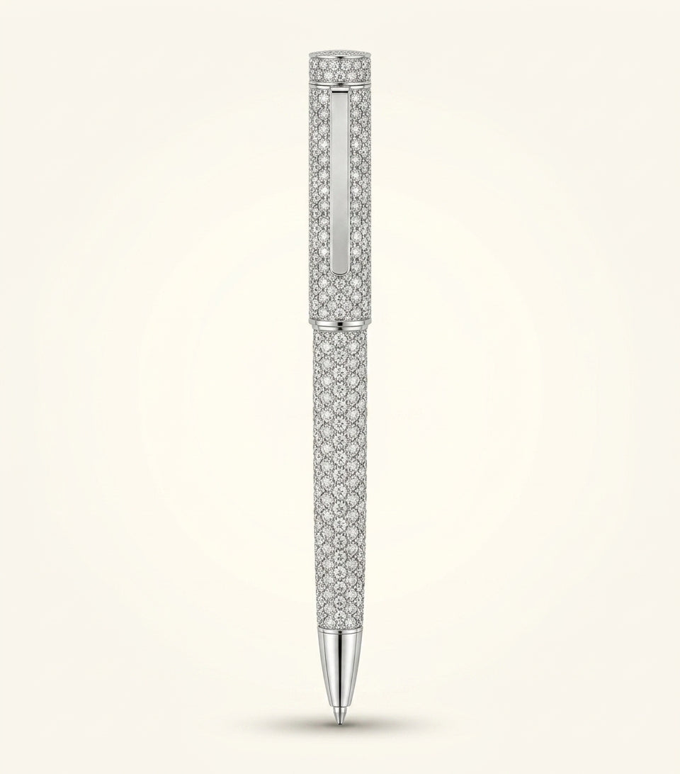 Cartier Juste un Clou white gold diamond tie pin, imported from the UK