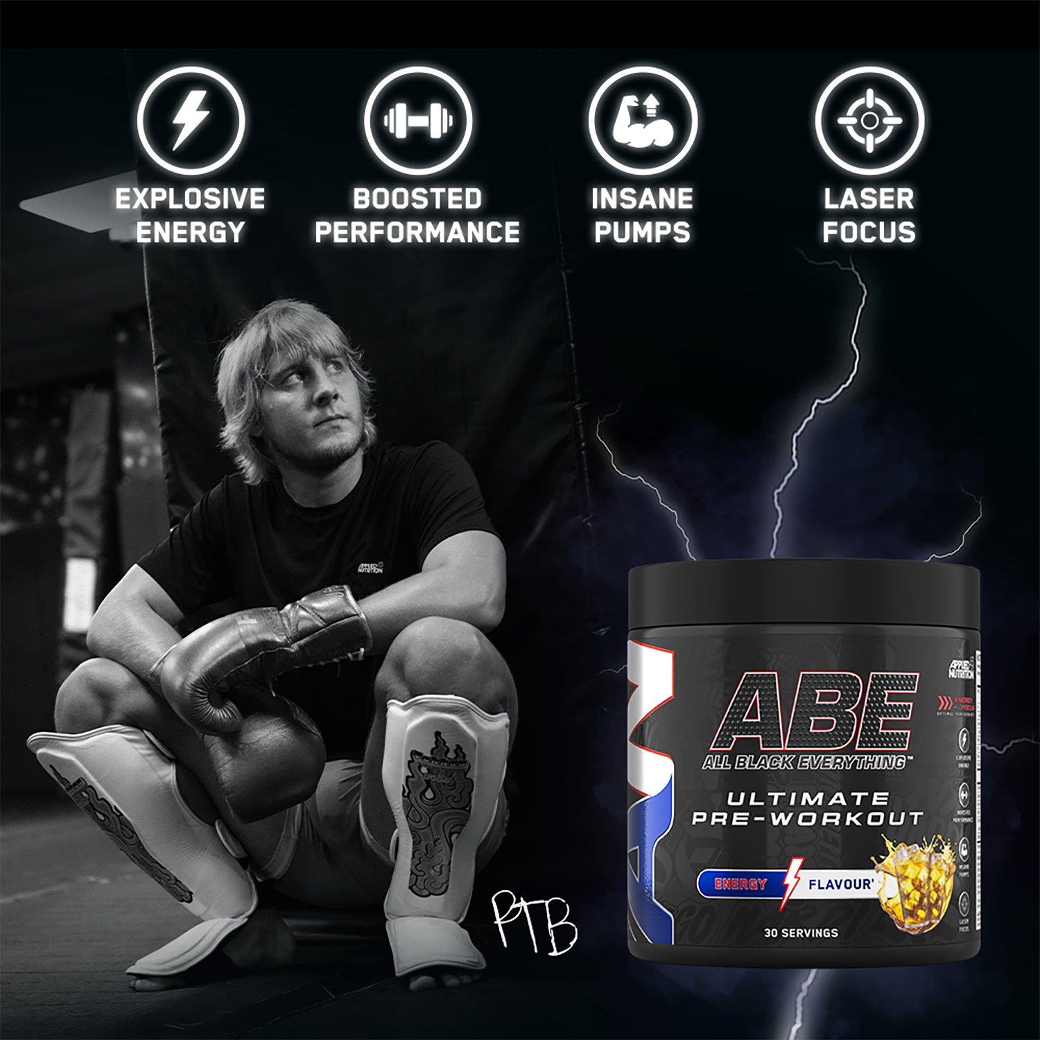 Applied Nutrition ABE Ultimate Pre Workout Energy Powder 375g - British product