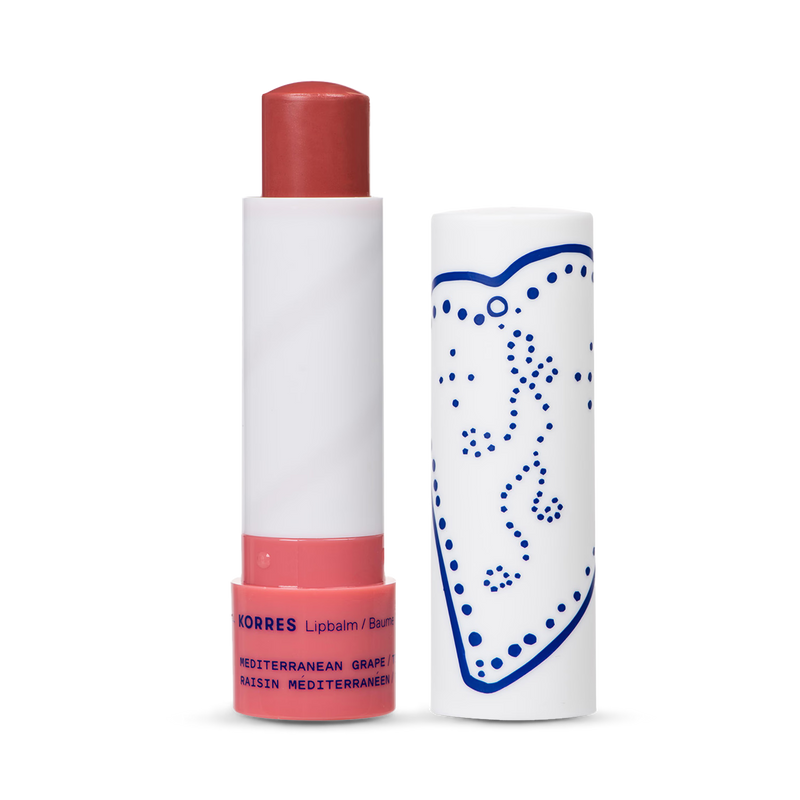 Korres lip balm Mediterranean Grape 4.5g, UK version