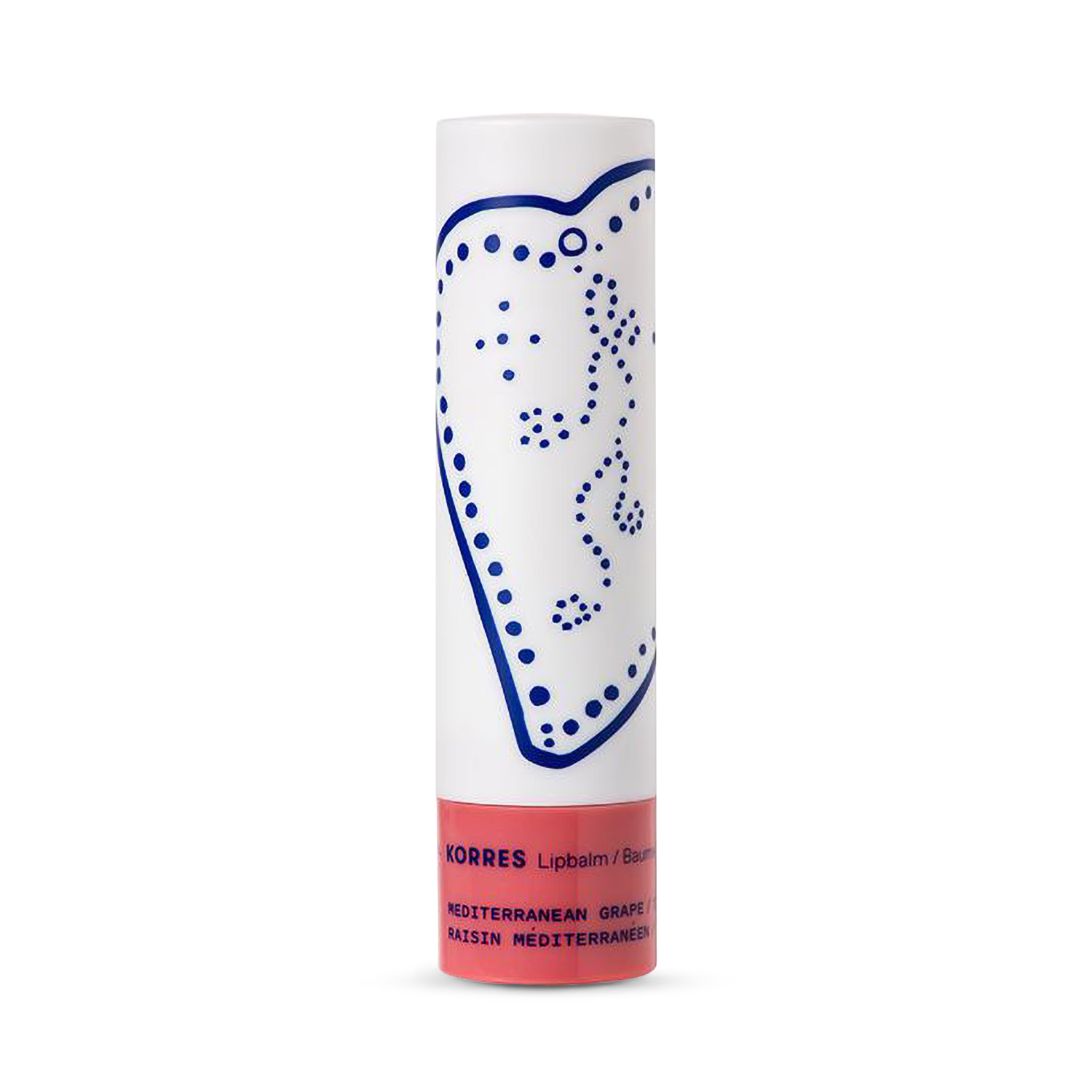 Korres lip balm Mediterranean Grape 4.5g, UK version