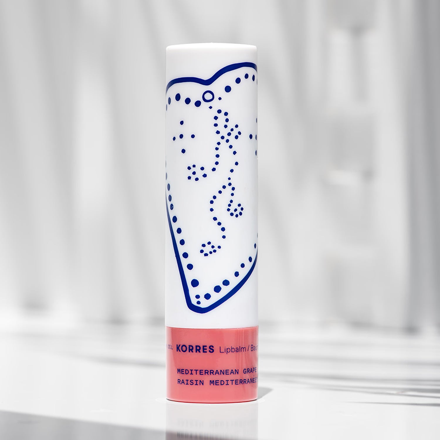 Korres lip balm Mediterranean Grape 4.5g, UK version