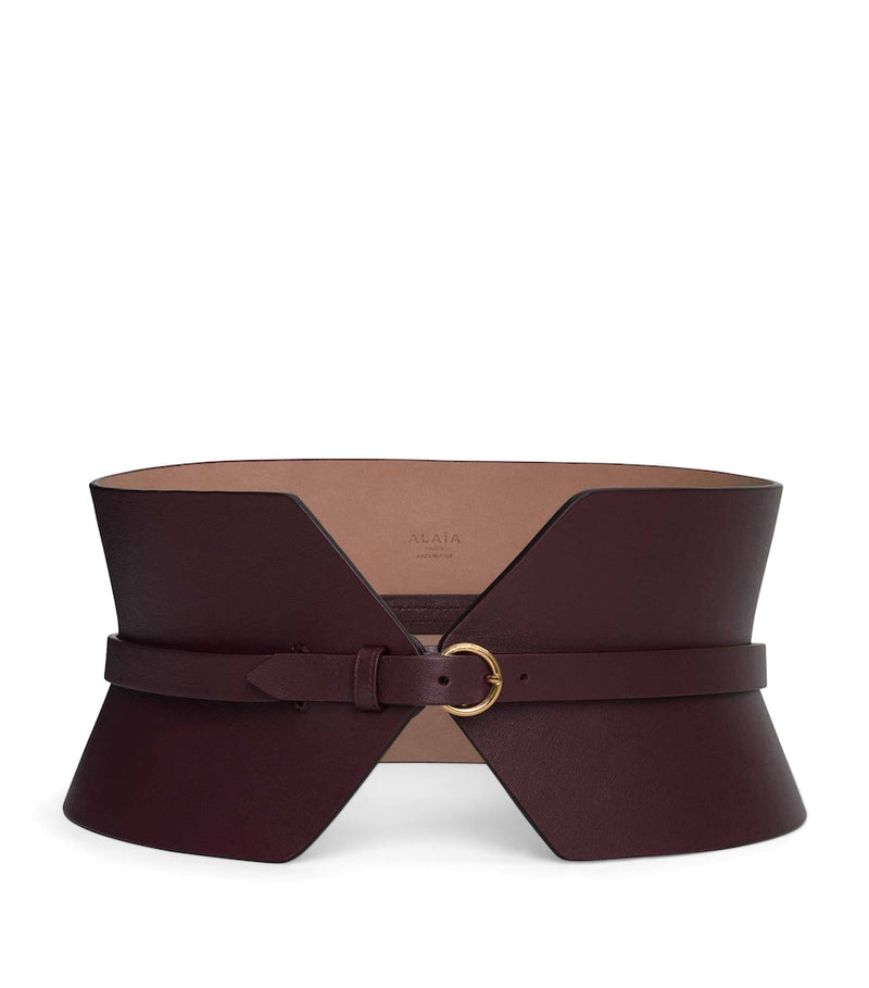 Alaïa leather bustier belt 12cm (British brand)