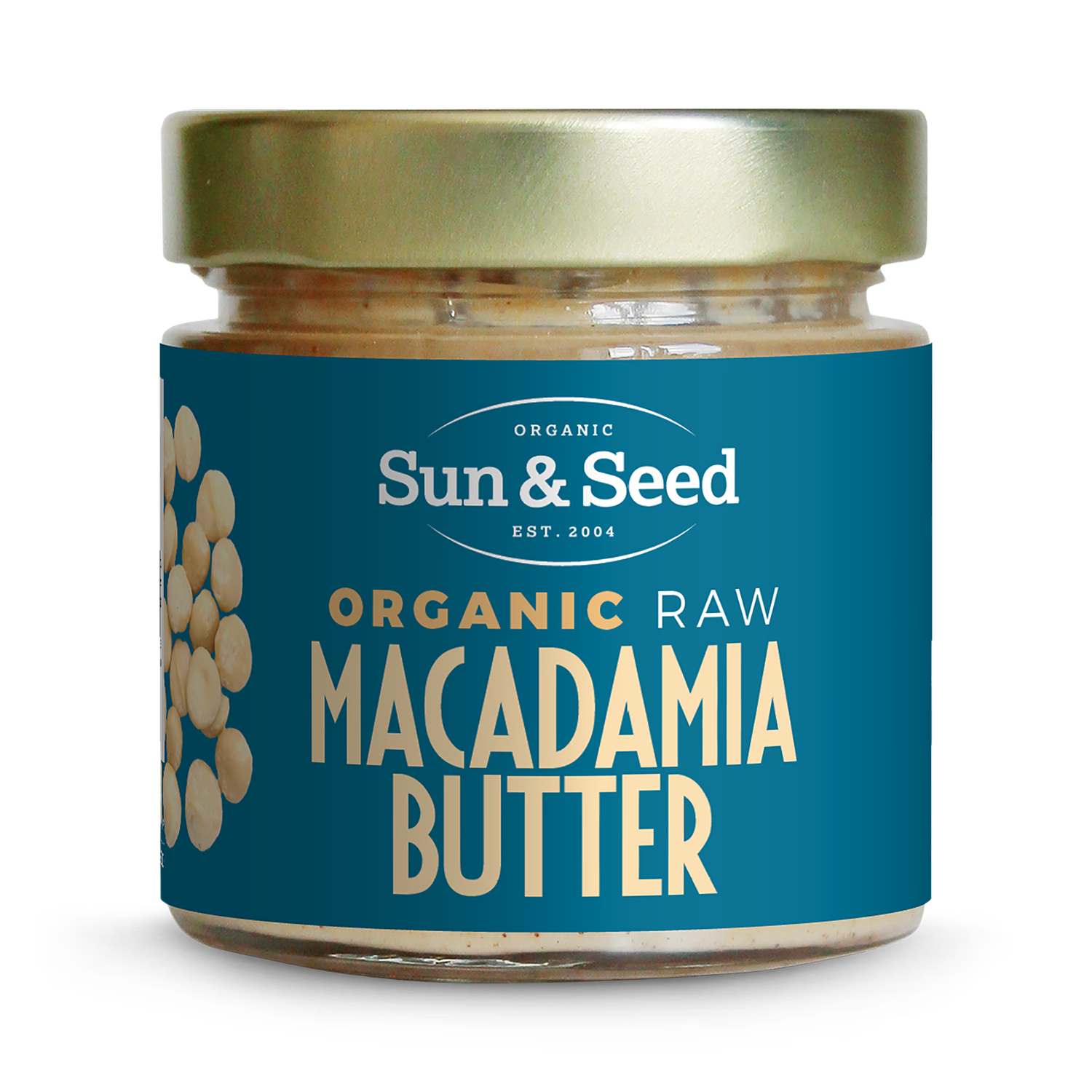 Sun & Seed organic raw macadamia butter 200g, imported from the UK