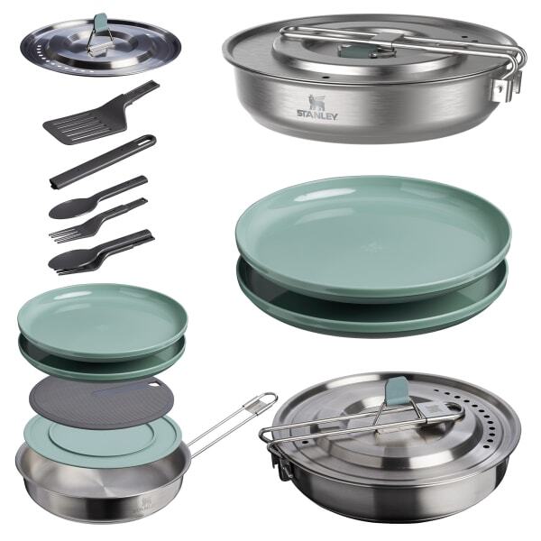 Stanley Wildfare Core Fry Pan Cookset 12-piece camping cookset (British brand)