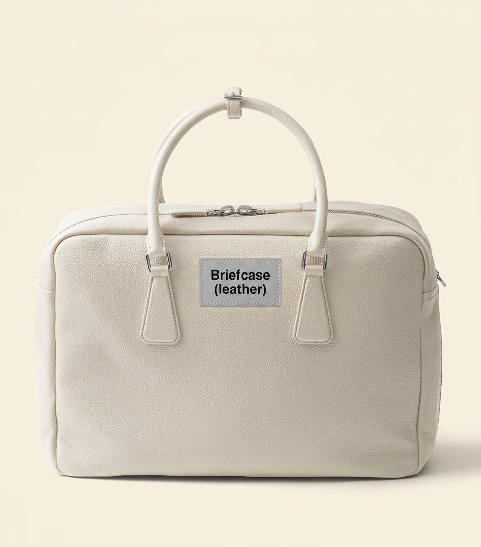 Prada leather briefcase with zip fastening, UK version