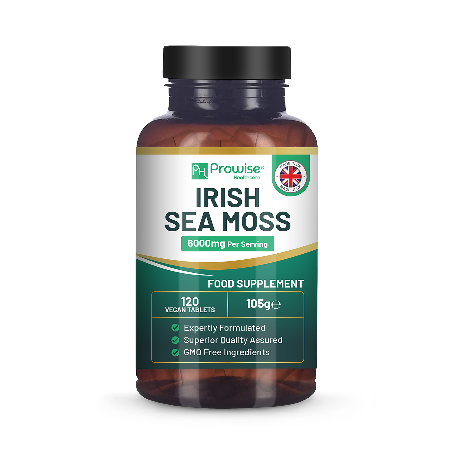 Prowise Irish sea moss tablets 6000mg 120 vegan tablets - British product