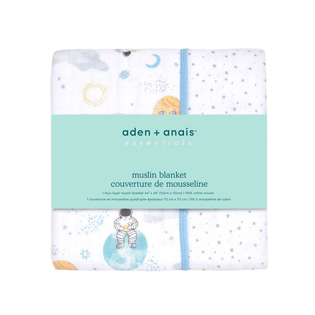 aden + anais™ Essentials Cotton Muslin Blanket - Space Explorers