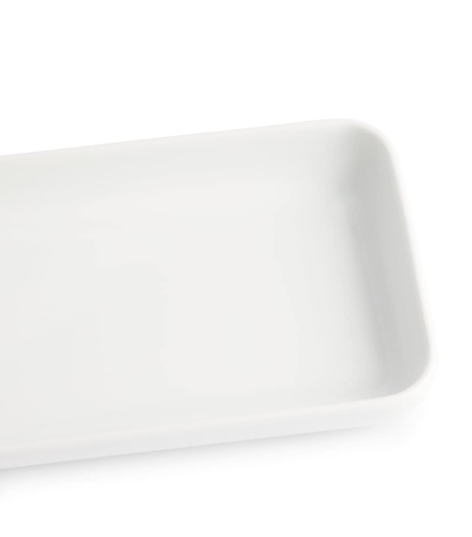 Royal Copenhagen white fluted rectangular dish 36cm x 12.5cm, imported from the UK