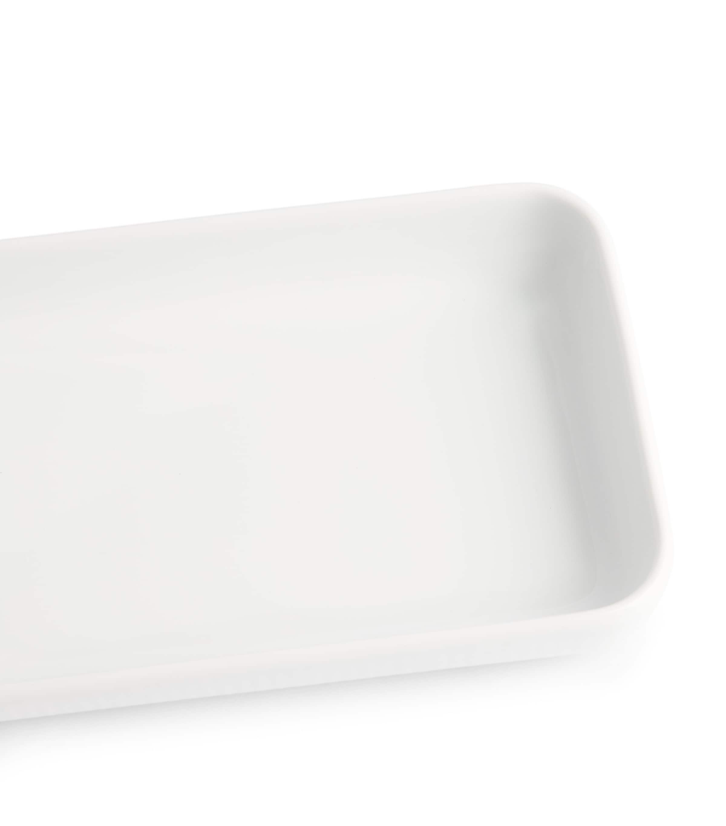 Royal Copenhagen white fluted rectangular dish 36cm x 12.5cm, imported from the UK