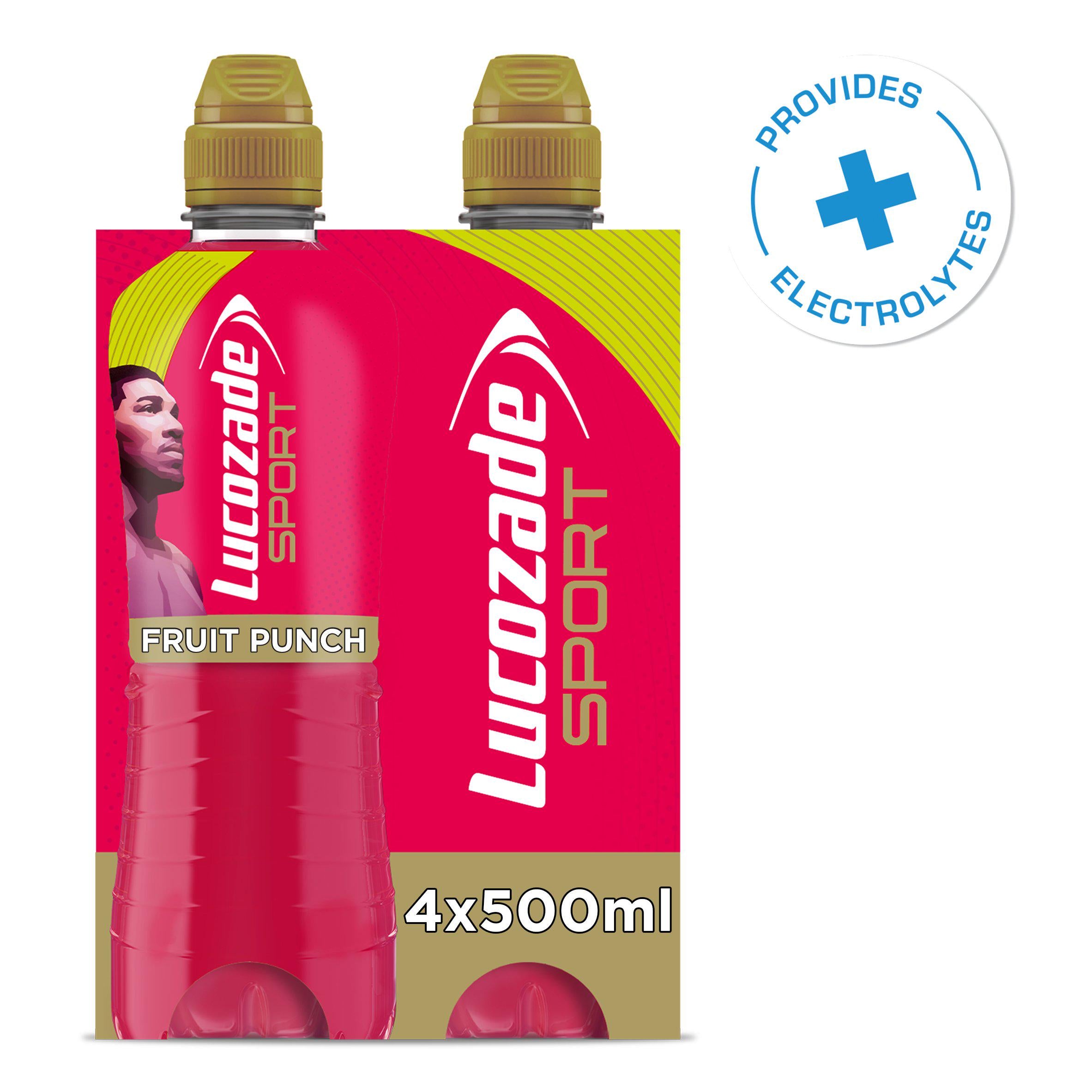 Lucozade Sport Drink Fruit Punch 4x500ml Energy drinks Sainsburys   