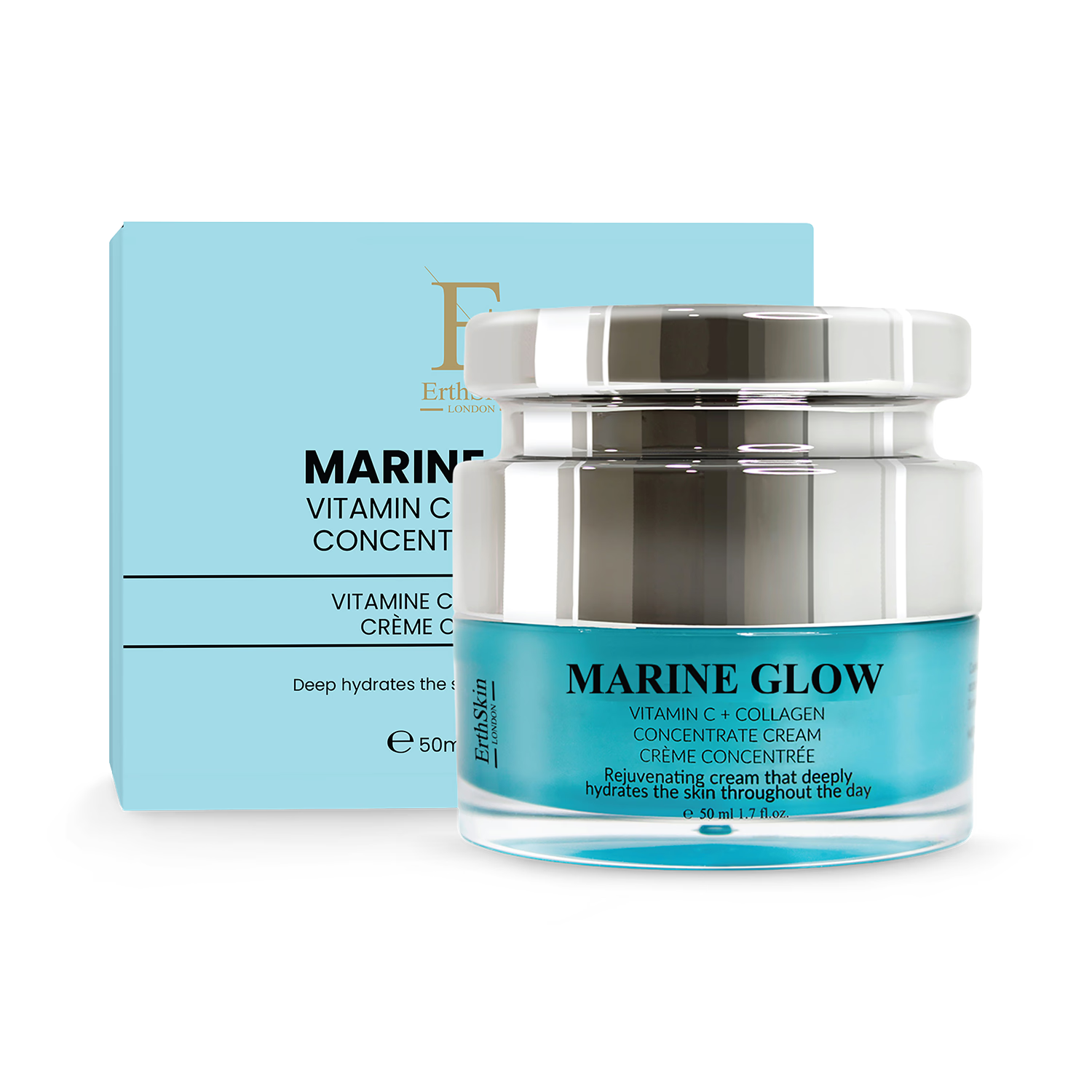 Erth Skin London Marine Glow Vitamin C face cream 50ml - British product