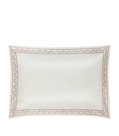 Harrods Ren Morbærsilke Oxford Putetrekk med Bregnemotiv 50cm x 70cm - Kjøp online hos McGrocer