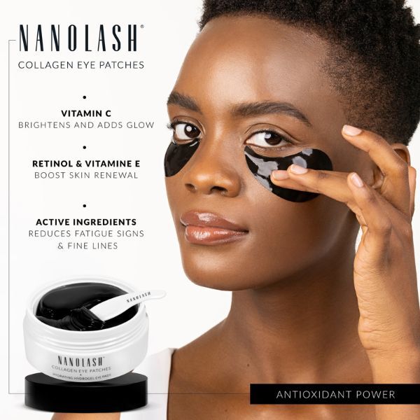 Nanolash collagen eye patches 60 pcs - British product