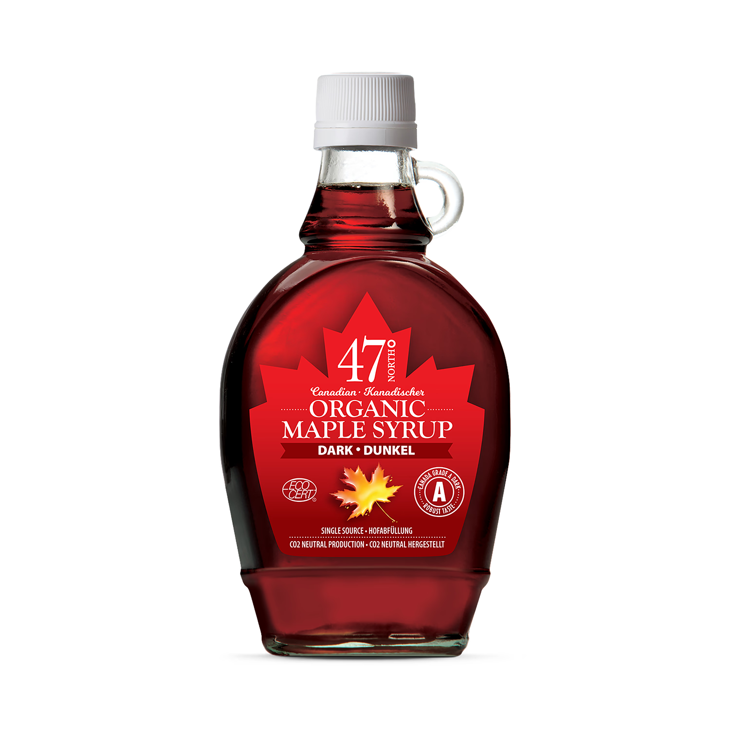 47° North organic maple syrup 250g, imported from the UK