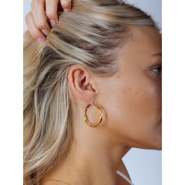 SVNX twisted hoops gold, UK version